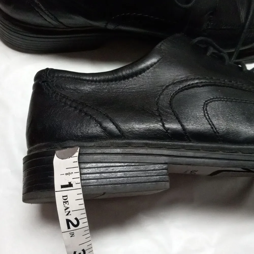 Florsheim Shoes Mens 11 Casual Oxfords Black Leather Derby Comfort
